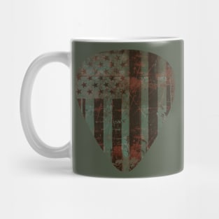 Military American Flag Guitar pick Mug